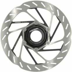 SRAM HS2 Disc Brake Rotor - 160mm, Center Lock, Rounded, Silver/Black