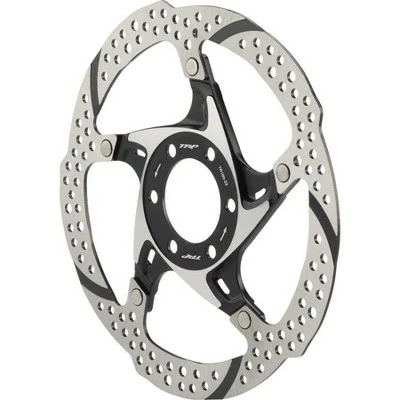 TRP 33 160mm Heat Dispersion 6-Bolt Disc Brake Rotor: 2 Piece Silver and Black 3 TRP 33 160mm Heat Dispersion 6-Bolt Disc Brake Rotor: 2 Piece Silver and Black