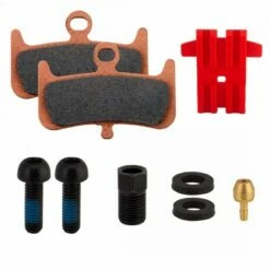 Hayes Dominion A4 Disc Brake and Lever - Front or Rear, Hydraulic, Post Mount, 1000mm Hose, Black/Bronze