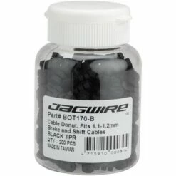 Jagwire Cable Spacer Donuts Black 1.2mm Bottle of 600
