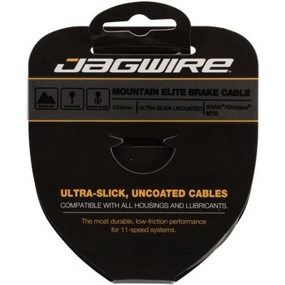 Jagwire Elite Ultra-Slick Brake Cable Polished Slick Stainless SRAM/Shimano MTB 3 Jagwire Elite Ultra-Slick Brake Cable Polished Slick Stainless SRAM/Shimano MTB