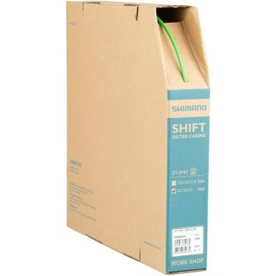 Shimano OT-SP41 Derailleur Housing - 25m, Green 3 Shimano OT-SP41 Derailleur Housing - 25m, Green