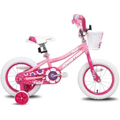 Joystar Petal Kids Toddler Pedal Bike Bicycle with Training Wheels, Rubber Air Tires, and Coaster Brakes, for Ages 2 to 4 3 Joystar Petal Kids Toddler Pedal Bike Bicycle with Training Wheels, Rubber Air Tires, and Coaster Brakes, for Ages 2 to 4