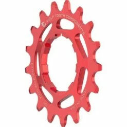 Wolf Tooth Single Speed Aluminum Cog: 17T, Compatible with 3/32" Chains, Red