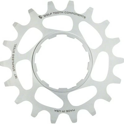Wolf Tooth Single Speed Stainless Steel Cog: 17T, Compatiblewith 3/32" Chains 3 Wolf Tooth Single Speed Stainless Steel Cog: 17T, Compatiblewith 3/32" Chains