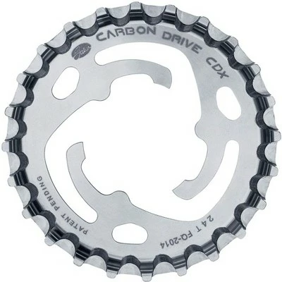 Gates Carbon Drive CDX CenterTrack 3-Lobe SureFit™ Rear Sprocket - 24t, Shimano/SRAM 3-Lobe, Silver 4 Gates Carbon Drive CDX CenterTrack 3-Lobe SureFit™ Rear Sprocket - 24t, Shimano/SRAM 3-Lobe, Silver - Image 2