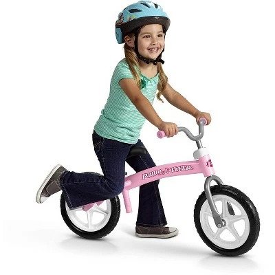 Radio Flyer 800X Glide and Go Kids Pedal Free Beginner Balance Bike with Adjustable Seat Height and Bell, Ages 2.5 to 5 Years Old, Pink 3 Radio Flyer 800X Glide and Go Kids Pedal Free Beginner Balance Bike with Adjustable Seat Height and Bell, Ages 2.5 to 5 Years Old, Pink