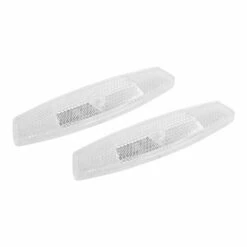 X AUTOHAUX Plastic Clip-on Reflective Warning Reflector for Bike Bicycle Accessories 4.21"x1.06"x0.51" White 2pcs -US Bikes & Cycling Sales 2023 unnamed file 1834