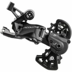 microSHIFT Acolyte Super Short Rear Derailleur - 8 Speed, Super Short Cage, Black, With SpringLock