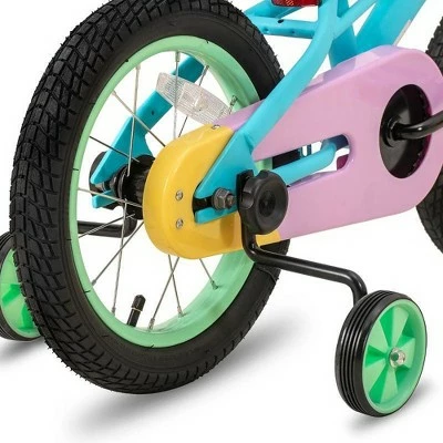 Joystar Macaroon 14 Inch Ages 3 to 5 Kids Boys Girls Toddler Balance Training Wheels Coast Brake Bike Bicycle, Pastel 4 Joystar Macaroon 14 Inch Ages 3 to 5 Kids Boys Girls Toddler Balance Training Wheels Coast Brake Bike Bicycle, Pastel - Image 2