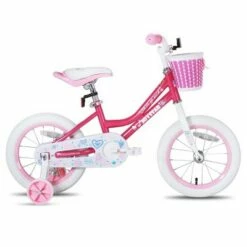 Joystar Angel Kids Toddler Training Balance Bike Bicycle with Training Wheels, Rubber Air Free Tires, and Coaster Brake, Ages 2 to 4