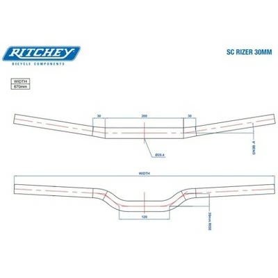 Ritchey Comp Rizer Flat/Riser Handlebar 3 Ritchey Comp Rizer Flat/Riser Handlebar