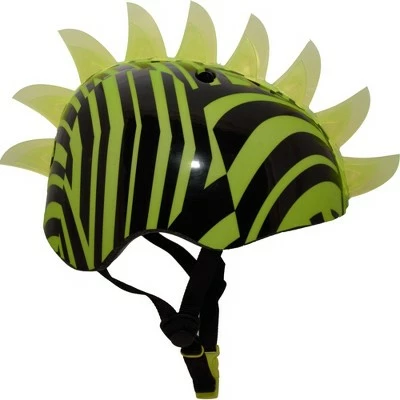 Krash! Dazzle LED Lighted Mohawk Youth Helmet - Green 5 Krash! Dazzle LED Lighted Mohawk Youth Helmet - Green - Image 3