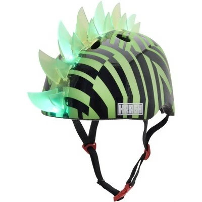 Krash! Dazzle LED Lighted Mohawk Youth Helmet - Green 7 Krash! Dazzle LED Lighted Mohawk Youth Helmet - Green - Image 5