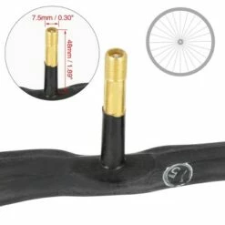 X AUTOHAUX Bike Inner Tube US Valve American Type Valve Bicycle Inner Tube 700x23C