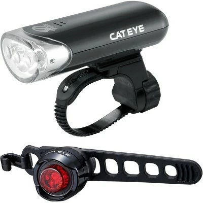 CatEye HL-EL135N Headlight and Black Orb Rear Bicycle Light Combo Kit 3 CatEye HL-EL135N Headlight and Black Orb Rear Bicycle Light Combo Kit