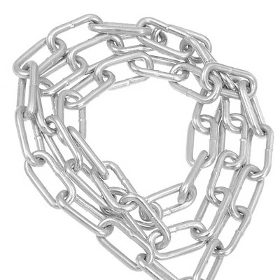 X AUTOHAUX Silver Zinc Plated 3.28 Feet Long Chain Lock with Padlock for Bicycle Cycling 5 X AUTOHAUX Silver Zinc Plated 3.28 Feet Long Chain Lock with Padlock for Bicycle Cycling - Image 4