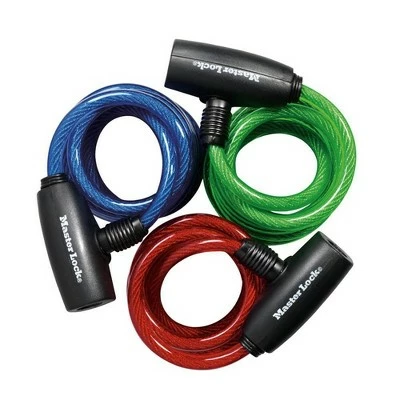 Master Lock 3pk 6' Keyed Cable 4 Master Lock 3pk 6' Keyed Cable - Image 2