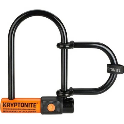 Kryptonite Messenger Mini Plus U-Lock 3.75 x 6.5" Black 3 Kryptonite Messenger Mini Plus U-Lock 3.75 x 6.5" Black