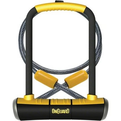OnGuard PitBull Series U-Lock 4.5 x 9" Black/Yellow with Cable 3 OnGuard PitBull Series U-Lock 4.5 x 9" Black/Yellow with Cable