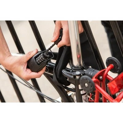 Hiplok Spin Wearable 4 Digit Combination Chain Lock Black 6mm Chain 75cm Long 3 Hiplok Spin Wearable 4 Digit Combination Chain Lock Black 6mm Chain 75cm Long