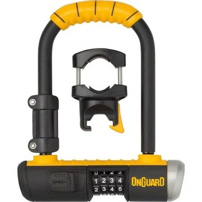 OnGuard Combo Mini U-Lock 3.5 x 5.5" Black/Yellow 3 OnGuard Combo Mini U-Lock 3.5 x 5.5" Black/Yellow