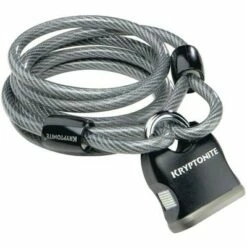 Kryptonite KryptoFlex Cable Lock with Key 6' x 8 mm Flexible Braided Steel Cable