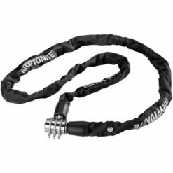 Kryptonite Keeper 411 Chain Lock with Combination 4mm x 110cm Black Cover