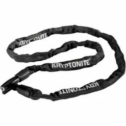 Kryptonite Keeper 411 Chain Lock with Keys 4mm x 110cm Black Protective Cover