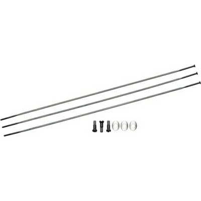 Zipp Straight Pull Spokes and Nipples, CXRay 262mm Black, 3-pack 3 Zipp Straight Pull Spokes and Nipples, CXRay 262mm Black, 3-pack