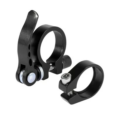 X AUTOHAUX 1 Set Bike Bicycle Seat Post Clamp Quick Release Alumium Alloy 31.8 Black 5 X AUTOHAUX 1 Set Bike Bicycle Seat Post Clamp Quick Release Alumium Alloy 31.8 Black - Image 3