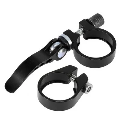 X AUTOHAUX 1 Set Bike Bicycle Seat Post Clamp Quick Release Alumium Alloy 31.8 Black 6 X AUTOHAUX 1 Set Bike Bicycle Seat Post Clamp Quick Release Alumium Alloy 31.8 Black - Image 4