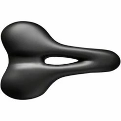 Selle San Marco Trekking Open-Fit Saddle - Steel, Black, Men's, Small