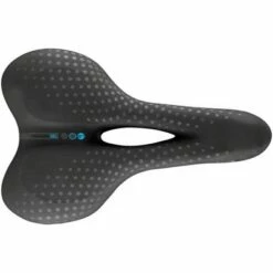 Selle San Marco Trekking Open-Fit Gel Saddle - Steel, Black, Men's, Small