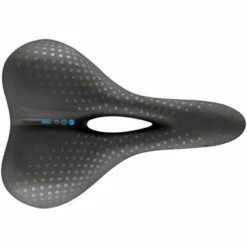 Selle San Marco Trekking Open-Fit Gel Saddle - Steel, Black, Men's, Large
