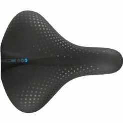Selle San Marco City Gel Saddle - Steel, Black, Men's, Large