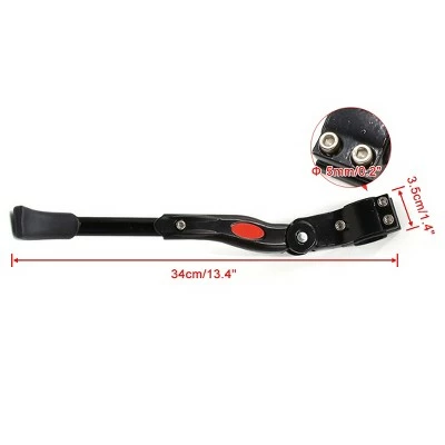 X AUTOHAUX Black Aluminum Alloy MTB Road Bike Adjustable Side Kickstand Bicycle Stand Rear 3 X AUTOHAUX Black Aluminum Alloy MTB Road Bike Adjustable Side Kickstand Bicycle Stand Rear