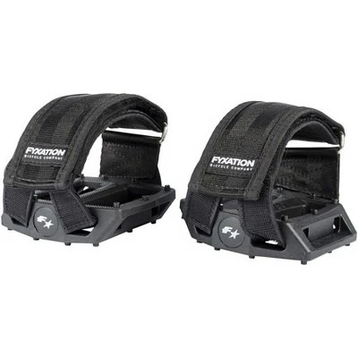 Fyxation Gates Pedal and Strap Kit - Platform, Nylon, 9/16", Black 3 Fyxation Gates Pedal and Strap Kit - Platform, Nylon, 9/16", Black