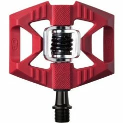 Crank Brothers Double Shot 1 Pedals - Dual Sided Clipless with Platform, Composite, 9/16", Red