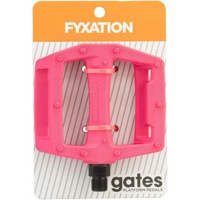 Fyxation Gates Pedals - Platform, 9/16", Plastic, Pink 4 Fyxation Gates Pedals - Platform, 9/16", Plastic, Pink - Image 2