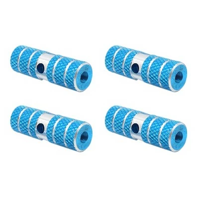 Unique Bargains Aluminum Alloy Cylinder Shaped Anti Slip Axle Foot Pegs for Bike Bicycle Pedals Blue 2.7 x 0.9" 4 Pcs 6 Unique Bargains Aluminum Alloy Cylinder Shaped Anti Slip Axle Foot Pegs for Bike Bicycle Pedals Blue 2.7 x 0.9" 4 Pcs - Image 4