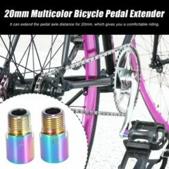 X AUTOHAUX Left Right Pedal Extender Adapter Extended Pedal Spacer Threaded Pedals MTB BMX Bicycle Bike Pedals 1.26"x0.71" 1 Pair