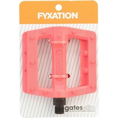 Fyxation Gates Slim Pedals - Platform, Plastic, 9/16", Pink 4 Fyxation Gates Slim Pedals - Platform, Plastic, 9/16", Pink - Image 2