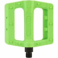 Fyxation Gates Slim Pedals - Platform, Plastic, 9/16", Green