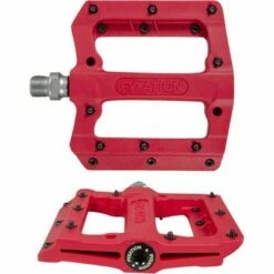 Fyxation Mesa MP Pedals - Platform, Composite/Plastic, 9/16", Red