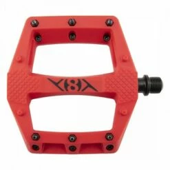 Origin8 Strapd Platform 9/16` Red | Sealed Bearing And LSL Sleeve Bushing