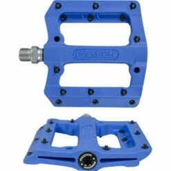 Fyxation Mesa MP Pedals - Platform, Composite/Plastic, 9/16", Blue