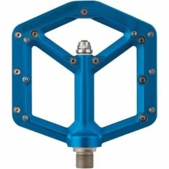 Spank Spike Mountain Bike Pedals, Platform with Replaceable Pins, 9/16", Blue