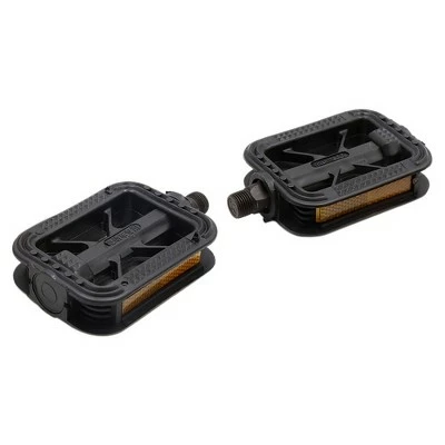X AUTOHAUX Pair Plastic Anti Slip Axle Flat Platform Pedals for Bicycle Cycling Bike Pedals Black 4.5 x 2.7 x 0.99" 5 X AUTOHAUX Pair Plastic Anti Slip Axle Flat Platform Pedals for Bicycle Cycling Bike Pedals Black 4.5 x 2.7 x 0.99" - Image 3