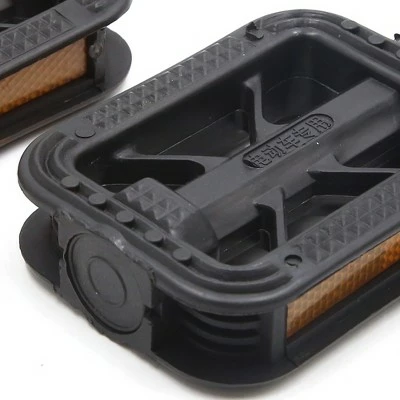 X AUTOHAUX Pair Plastic Anti Slip Axle Flat Platform Pedals for Bicycle Cycling Bike Pedals Black 4.5 x 2.7 x 0.99" 6 X AUTOHAUX Pair Plastic Anti Slip Axle Flat Platform Pedals for Bicycle Cycling Bike Pedals Black 4.5 x 2.7 x 0.99" - Image 4